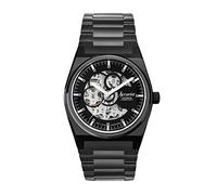 Accurist Origin Skeleton Mens 41mm Automatic Watch in Black with Analogue Display, and Black Stainless Steel Strap 70023