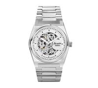 Accurist Origin Skeleton Mens 41mm Automatic Watch in Silver with Analogue Display, and Silver Stainless Steel Strap 70022