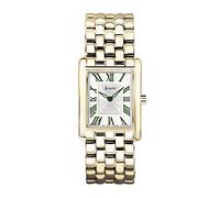 Accurist Rectangle Gold With Green Roman Numerals Watch 71008