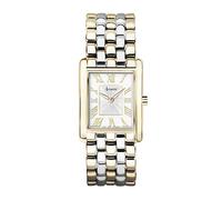 Accurist Rectangle 26mm Quartz Watch in White with Analogue Display, and Stainless Steel Bracelet 71009