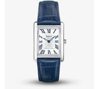 Accurist Women's Rectangle 26mm Dial Blue Leather Strap Watch