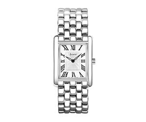 Accurist Rectangle Womens Analogue Watch 26mm dial Silver Stainless Steel