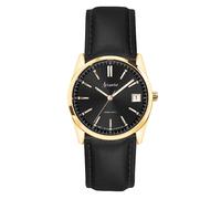 Accurist Women's Everyday 30mm Dial Black Leather Strap Watch