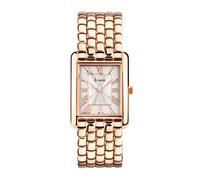 Accurist Women's Rectangle Rose Gold Tone Bracelet Watch