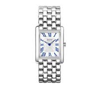 Accurist Women's Rectangle Silver White Dial Watch - Silver