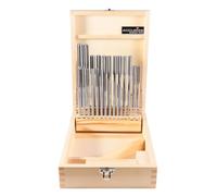 Accusize - 29 Pcs/Set HSS Chucking Reamer Set, 1/16" to 1/2" by 1/64" Straight Flute, Right Hand Cut, #5500-SF00