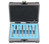 Accusize Industrial Tools 1/4'' 8 Pc Hss Tool Bit Set, Pre-Ground for Turning and Facing Work, 2662-2001