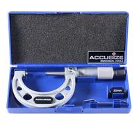 Accusize Industrial Tools 25-50mm by 0.01mm Ultra-Precision Outside Micrometer, EG00-0050
