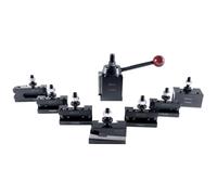 Accusize Industrial Tools Axa 8 Pc Wedge Type Quick Change Tool Post Set Including 2 Pcs Oversize Axa Style 1 Turning and Facing Holders, 0251-0118
