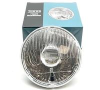Accuspark Tudor 7" Headlamp with sidelight + Free H4 Bulb classic car, motorcycle, kit car