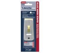 AccuTec Pro Deluxe Window Scraper - Precision in Tight Corners, Compatible with 0.009" or 0.012" Blades, Includes 5 Carbon Steel Blades - APTL-7001