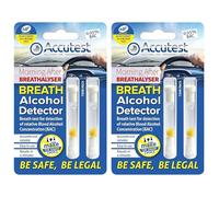 Accutest Disposable Breathalyser - 4 Tests | EU France Certified, Quick Alcohol Tester Kits - UK & France Breathalysers