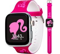 Accutime Barbie Touchscreen Smartwatch for Girls with Pink Glitter Silicone Strap and Customizable Watch Faces, Digital Camera, and Activity Tracker, Pink, Modern