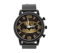 Accutime Batman Logo Black and Gold Analog Watch