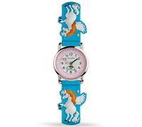 Accutime Children's 3D Unicorn Easy Read 30M Water Resist Time Teacher Watch by Accutime (Blue)