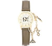 Accutime Harry Potter 9 3/4 Round Analog Watch with 3 Charms, Quartz Movement, Multicolor Strap, Unisex Adult