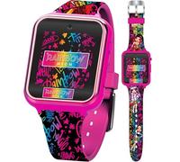 Accutime - High Education Learning Touch Screen Smart Watch Pink Multi Color Strap for Girls Boys Toddler Selfie Camera Games Alarm