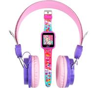 Accutime JoJo Siwa Headphones and Smartwatch Combo Set - Interactive Learning Games Adjustable Pink Headphones Multi Watch Faces, Ideal for Girls from 6 Years, Multicoloured, Modern