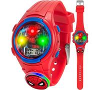 Accutime Kids Marvel Spider-Man Digital Quartz Plastic Watch for Boys & Girls with LCD Display