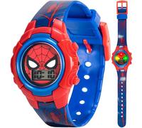 Accutime Kids Marvel Spider-Man Digital Quartz Plastic Watch for Boys & Girls with LCD Display