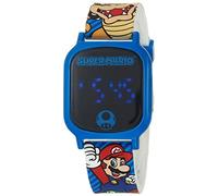 Accutime Kids Nintendo Super Mario Kart Luigi Bowser Digital LCD Quartz Wrist Watch, Cool Inexpensive Gift & Party Favor for Toddlers, Boys, Girls, Adults All Ages, Blue Digital, Kids Digital Wrist Watch