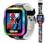 Accutime Marvel Spider-Man Kids Smart Watch with Touchscreen Camera Games Voice Recorder Flashing Bezel Alarm Stopwatch Step Counter Printed Silicone Band Fits Wrist Sizes 5.5” to 8”