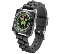 Accutime Minecraft Time Teacher P001180 - Boy - 32 mm - Analogue - Quartz - Plexi Glass Black/Green 15 mm