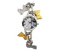 Accutime Minnie Mouse Analog Chain Watch with Iconic Charms