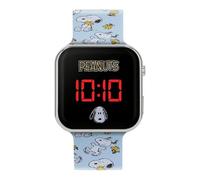 Accutime Peanuts Blue Printed Strap LED Watch PEA4043