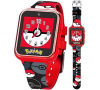 Accutime Pokémon Pokéball Smartwatch P000979 - Unisex - 38 mm - Smartwatch - Quartz with charger - Plexi Glass Black 21 mm