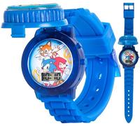 Accutime Sonic The Hedgehog Kids' SNC4020 Digital Display Quartz Blue Watch, Blue