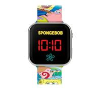 Accutime Spongebob Squarepants Multicoloured Printed Strap LED Watch SGB4160