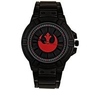 Accutime Star Wars Rebel Hope Symbol Watch Face with Black Metal Band
