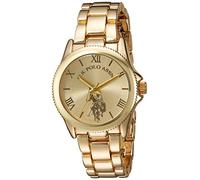 Accutime U.S. Polo Assn. Women's USC40043 Analog Display Analog Quartz Gold Watch, Gold, Modern