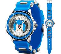 Accutime Unisex Children's Quartz Analog Watch with Silicone Strap SNC9013AZ, Sonic Analog Watch, Classic