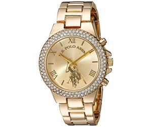 Accutime Women Analog Quartz Watch with Metal Strap USC40032