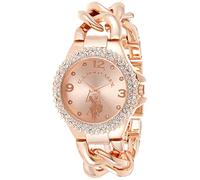 Accutime Women's Analog Quartz Watch with Alloy Strap USC40226