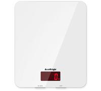 ACCUWEIGHT 201 Digital Kitchen Scales Food Scale with Tempered Glass Platform Electronic Cooking Scales with Backlit LCD Display Multifunctional Scale for Home Office Use, 5kg,11lb