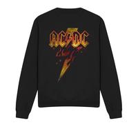 ACDC AC/DC Unisex Adult Fire Bolt Sweatshirt (Black) - Size Small