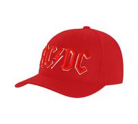 ACDC AC/DC Unisex Adult Logo Baseball Cap (Red) Cotton - One Size