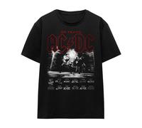 ACDC AC/DC Unisex Adult Logo Stack T-Shirt (Black) - Size Medium