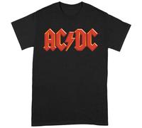 ACDC AC/DC Unisex Adult Logo T-Shirt (Black/Red) - Size 2XL