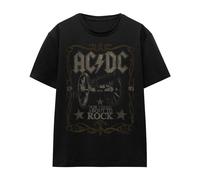 ACDC AC/DC Unisex Adult Rock Label T-Shirt (Black) - Size 2XL