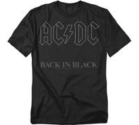 ACDC - Back In Black - Adult Unisex Short Sleeve T-Shirt - black