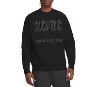ACDC Back In Black Crew Sweatshirt, Black, Large