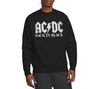 ACDC Back In Black Crew Sweatshirt, Black, Medium