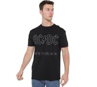 ACDC Back in, Black, Unisex T Shirt, Black, Small