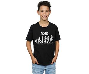 ACDC Boys Evolution of Rock T-Shirt Black 9-11 Years