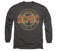 ACDC Est. '73 Mens Long Sleeve T Shirt, Charcoal, Large