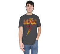 ACDC Fire Bolt Unisex T Shirt, Black, Large